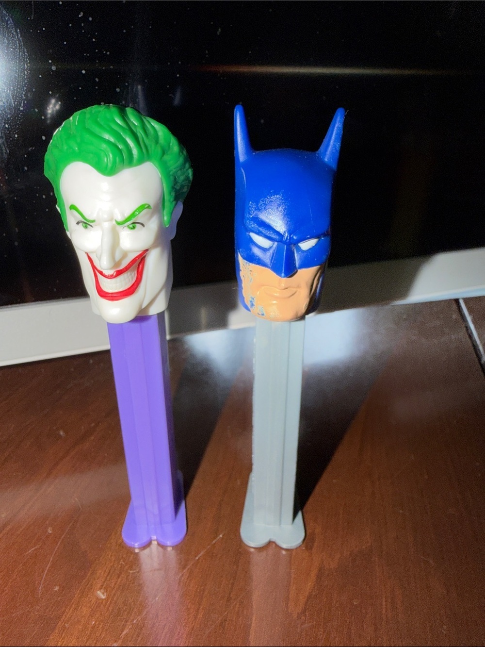 Vintage PEZ Collectible Joker and Batman Candy Dispensers